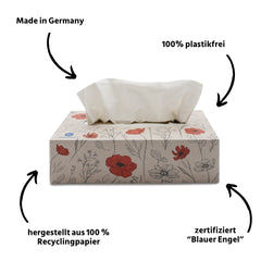 Taschentücher Poppy Flowers RECYCLING