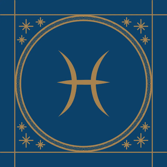 Sternzeichen Fische blau