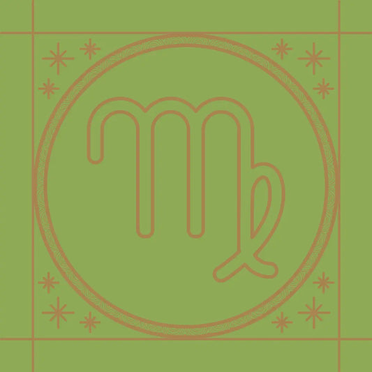 Sternzeichen Jungfrau grün