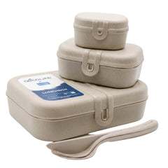 Koziol Lunchbox-Set mit To-Go-Besteck