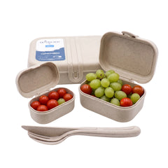 Koziol Lunchbox-Set mit To-Go-Besteck