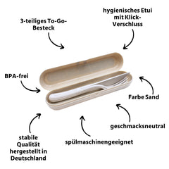 Koziol Besteckset mit Etui