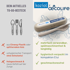 Koziol Besteckset mit Etui