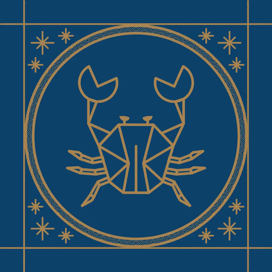 Sternzeichen Krebs blau
