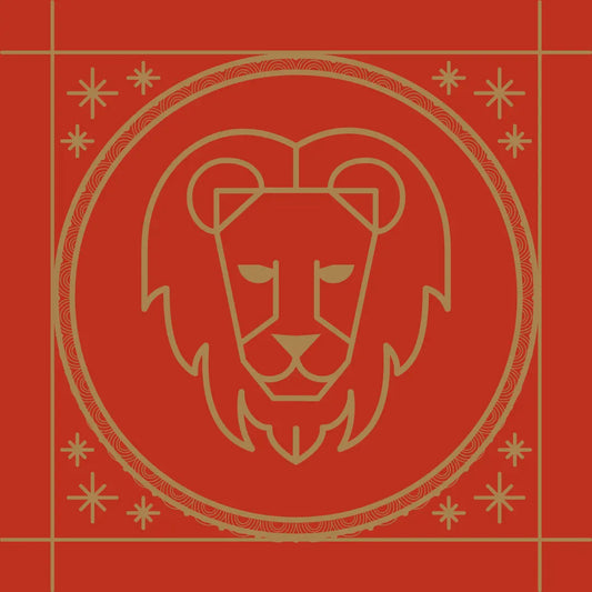 Sternzeichen Löwe rot