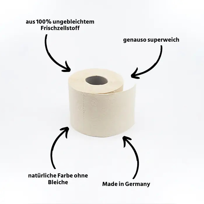 Toilettenpapier UNGEBLEICHT (1 Palette)