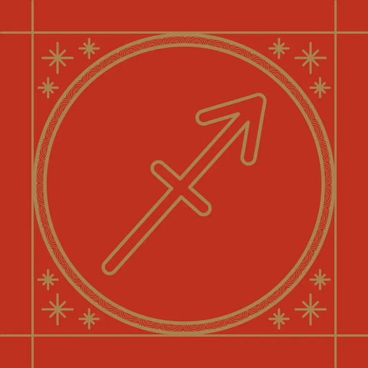 Sternzeichen Schütze rot