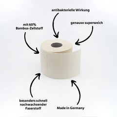 Toilettenpapier Box BAMBUS (2er Set)